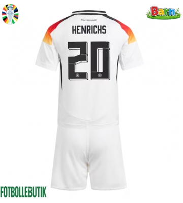 Tyskland Benjamin Henrichs #20 Hemmaställ Barn EM 2024 Kortärmad (+ Korta byxor)